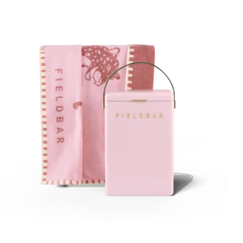 Drinks Box & Towel Bundle / Nellie Pink