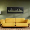 Black Pretoria Skyline Wall Art