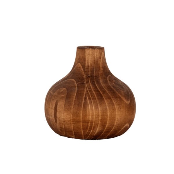 Wooden Gourd Dry Vases (Cognac)