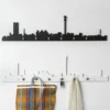 Johannesburg Skyline Wall Hooks (Black)