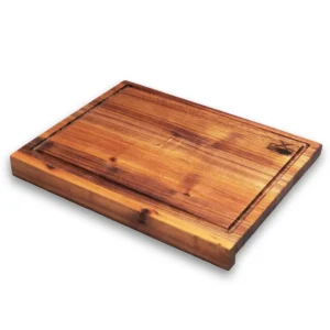 Wooden Cutting Board with Lip