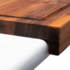 Wooden Cutting Board with Lip