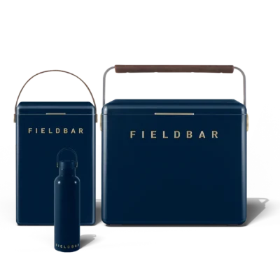 Cooler Box Set & Field Bottle / Sea Boat Blue