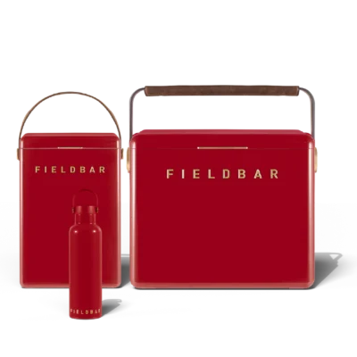 CoolerBoxSetBottleLR01-Front1200x1600 Cooler Box Set & Field Bottle / Lobster Red